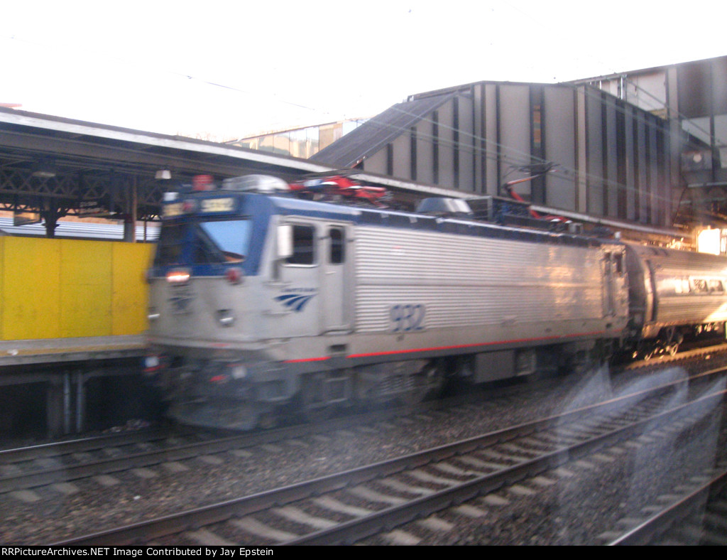Passing Amtrak 932 at Trenton